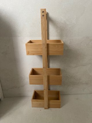 Estantería de bambú para baño