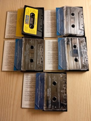 Lotto 5 musicassette Canzoni Italiane