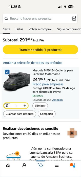 Funda para Autocaravana 7m Maypole MP9424