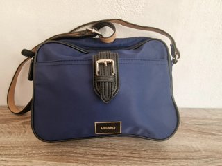 Bolso bandolera Misako azul marino nylon