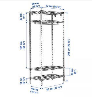 2 Estanterías Metálicas IKEA
