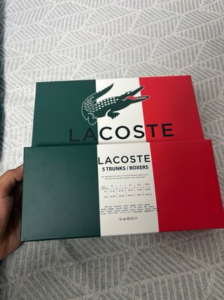 Pack 5 Boxers Lacoste Talla M