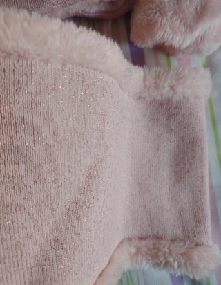 Lote Gorro, Manoplas y Bufanda Rosa