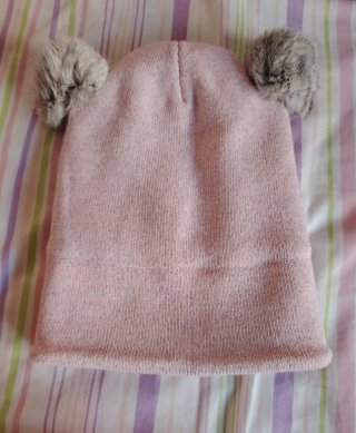 Lote Gorro, Manoplas y Bufanda Rosa