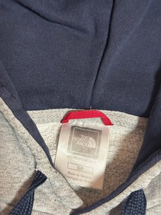 Sudadera The North Face S bordada gris y azul