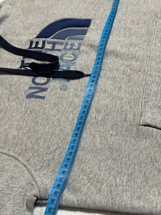 Sudadera The North Face S bordada gris y azul