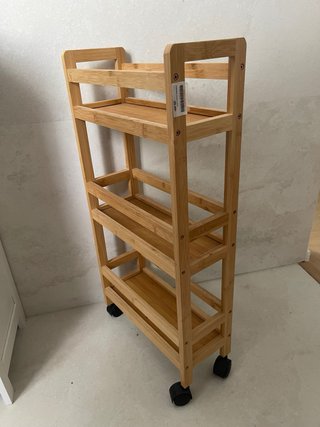 Estantería de bambú natural 3 niveles