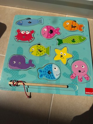 Puzzle madera magnético Goula animales marinos