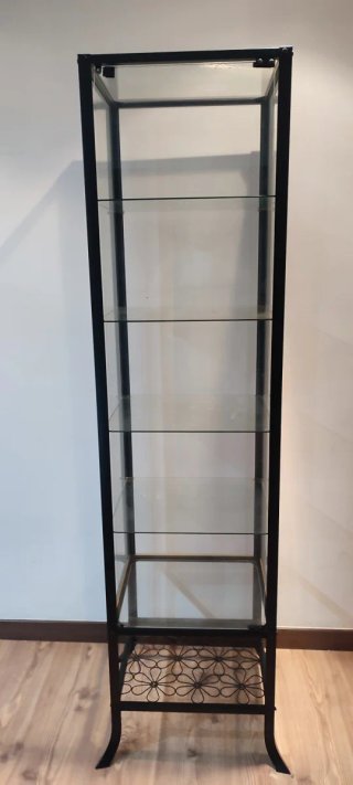Vitrina Ikea Negra y Cristal