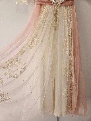 Traje Comunión Niña Talla 11 Encaje Rosa