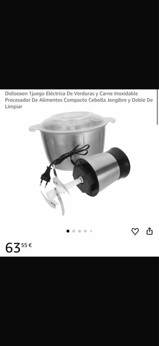 Procesador de Alimentos Eléctrico Inoxidable