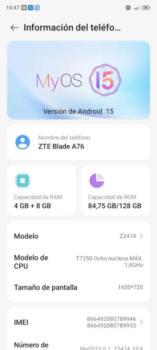ZTE Blade A76 128GB
