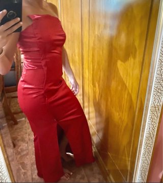 Vestido largo fiesta boda rojo