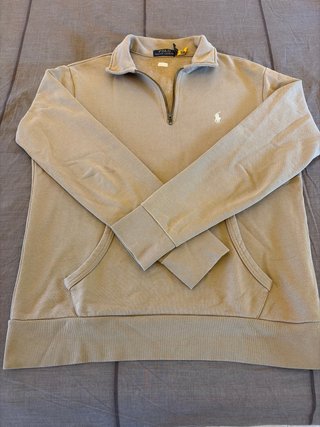 Jersey Polo Ralph Lauren Beige Cremallera