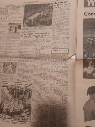 Periódico The Stars and Stripes Mayo 1945