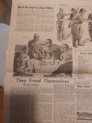 Periódico The Stars and Stripes Mayo 1945