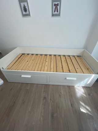 Diván blanco con cajones Ikea