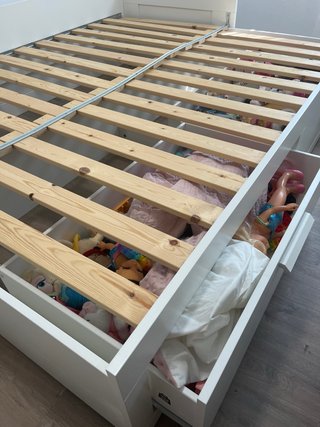 Diván blanco con cajones Ikea