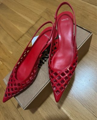 Zapatos Mango Rojos Talla 38