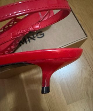 Zapatos Mango Rojos Talla 38