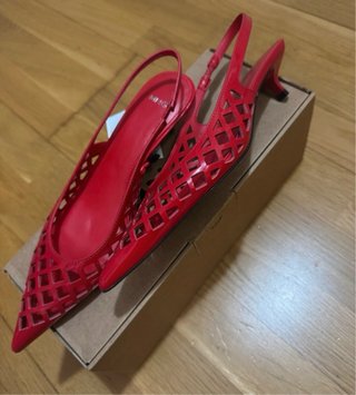 Zapatos Mango Rojos Talla 38