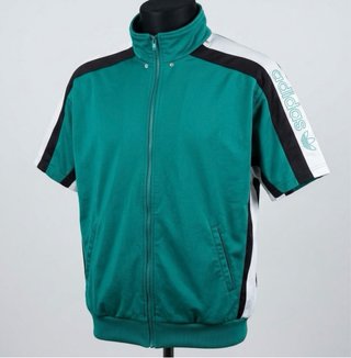 Chaqueta Adidas Retro Turquesa Negra