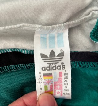 Chaqueta Adidas Retro Turquesa Negra
