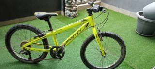 Bicicleta infantil Monty color amarillo fluor