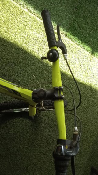 Bicicleta infantil Monty color amarillo fluor