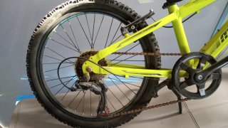 Bicicleta infantil Monty color amarillo fluor