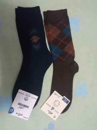 2 pares calcetines lana