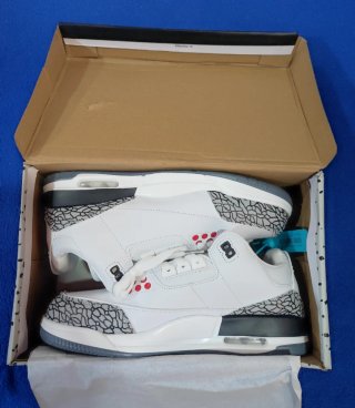 Air Jordan 3 Negro/Rojo Nuevas