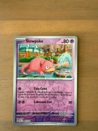 Carta Pokémon Slowpoke Básico 80 PS