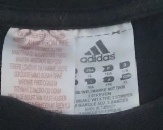 "Maglietta Adidas nera logo splash – vintage"