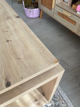OFERTA Mesa centro ELEVABLE roble nodi