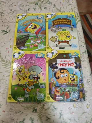 18 libros de bob esponja