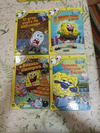 18 libros de bob esponja