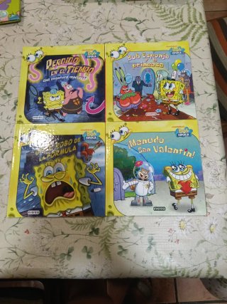 18 libros de bob esponja