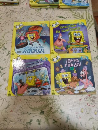 18 libros de bob esponja