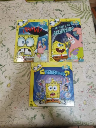 18 libros de bob esponja