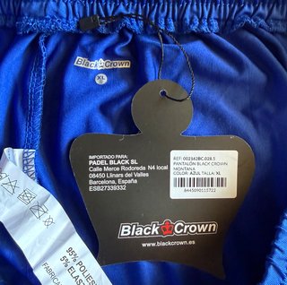 Pantalón Pádel Black Crown Montana Azul Talla XL