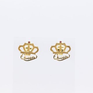 PENDIENTES CORONA QUEEN MEDIANO CIRCONITA.