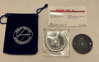2 Medalhas RCMP Royal Canadian Mounted Police