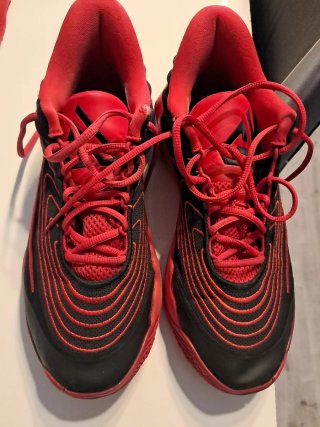 Zapatillas Baloncesto Negras y Rojas