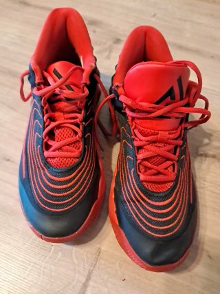 Zapatillas Baloncesto Negras y Rojas