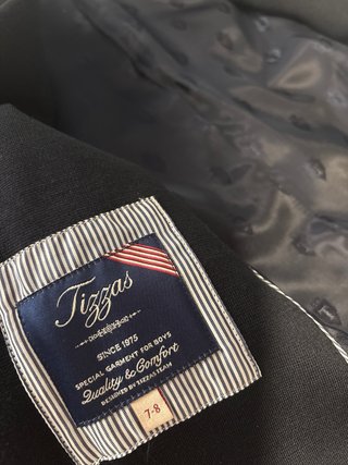 Chaqueta vestir niño Tizzas 7-8 años