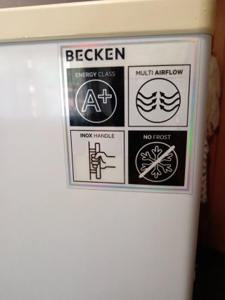 Congelador vertical Becken A+ 5 cajones