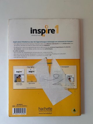 Pack libros Inspire 1 A1 Méthode de français
