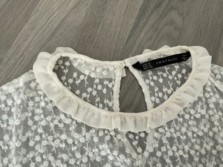 Blusa Zara Trafaluc M Encaje