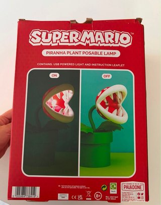 Lámpara Planta Piraña Super Mario Paladone